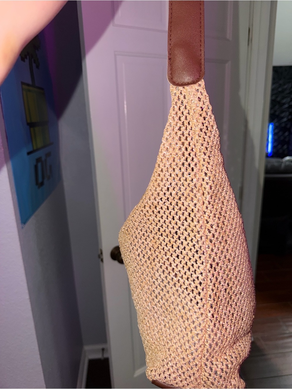 Accent Woven Shoulder Bag with Removable Pouch - GREAT BEACH BAG!!! - Picture 6 of 9